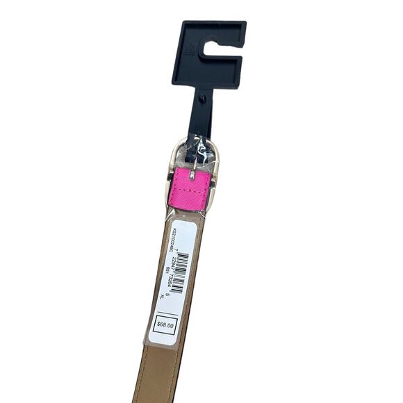 Kate Spade Leather Buckle Belt in Vivid Snap XL